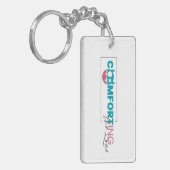 アクリルキーチェーン、両面ロゴ キーホルダー (正面左)