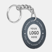 アクリルキーチェーン、円（両面） キーホルダー (正面左)