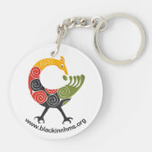 アクリルキーチェーン、円(両面) キーホルダー (裏面)