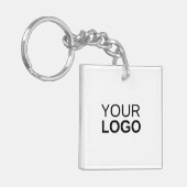 アクリルキーチェーン、正方形（両面）キーチェーン キーホルダー (正面左)