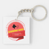 アクリルキーチェーン、正方形(両面) キーホルダー (裏面)