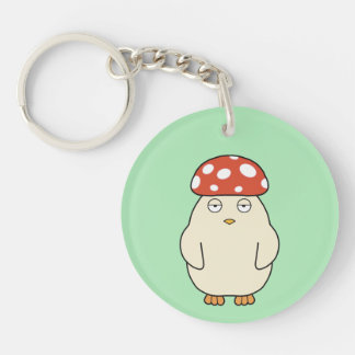 アクリルキーチェーン、独身の正方形（側面） キーホルダー