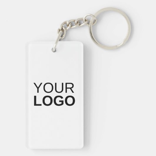 アクリルキーチェーン、長方形(両面)キーチャイ キーホルダー (裏面)