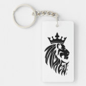 アクリルキーチェーン、長方形（両面） キーホルダー (正面)