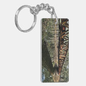 アクリルキーチェーン、長方形(両面) キーホルダー (正面左)