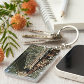 アクリルキーチェーン、長方形(両面) キーホルダー (正面右)