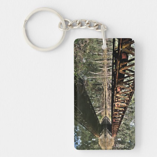 アクリルキーチェーン、長方形(両面) キーホルダー (正面)