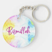 アクリルキーホルダーバイランド – ビスミラピンク キーホルダー (裏面)