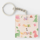 アクリルキーホルダー |かわいい恐竜の世界 キーホルダー (正面)