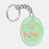 アクリルキーホルダー | Be Happy キーホルダー (正面左)