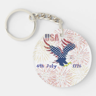 アクリルキーホルダー USA 7月4日  キーホルダー
