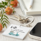 アクリルキーリングフランスの- Scooter Life is a journey キーホルダー (正面右)