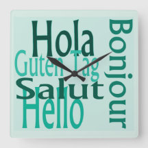 アクリルクール壁時計