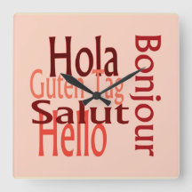 アクリルクール壁時計