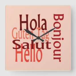 アクリルクール壁時計 スクエア壁時計