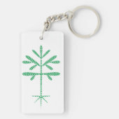 アクリルグリーンサプリングキーチェーン キーホルダー (裏面)