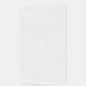 アクリルシンプル印モダン結婚の座席表 アクリルサイン (傾斜)