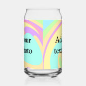 アクリルシンプル流動大理石あなたのテキスト名custを追加 ガラス缶 (右)