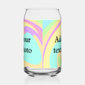 アクリルシンプル流動大理石あなたのテキスト名custを追加 ガラス缶 (左)