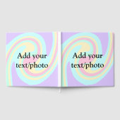 アクリルシンプル流動大理石あなたのテキスト名custを追加 ゲストブック (全面)