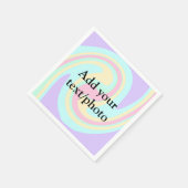 アクリルシンプル流動大理石あなたのテキスト名custを追加 スタンダードカクテルナプキン (角)