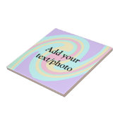 アクリルシンプル流動大理石あなたのテキスト名custを追加 タイル (側面)