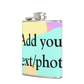 アクリルシンプル流動大理石あなたのテキスト名custを追加 フラスク (左)