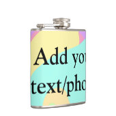 アクリルシンプル流動大理石あなたのテキスト名custを追加 フラスク (右)