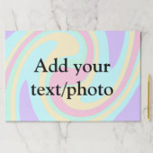 アクリルシンプル流動大理石あなたのテキスト名custを追加 ペーパーパッド (インサイチュ)