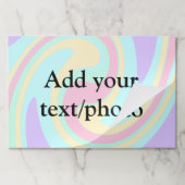 アクリルシンプル流動大理石あなたのテキスト名custを追加 ペーパーパッド (折り畳み)