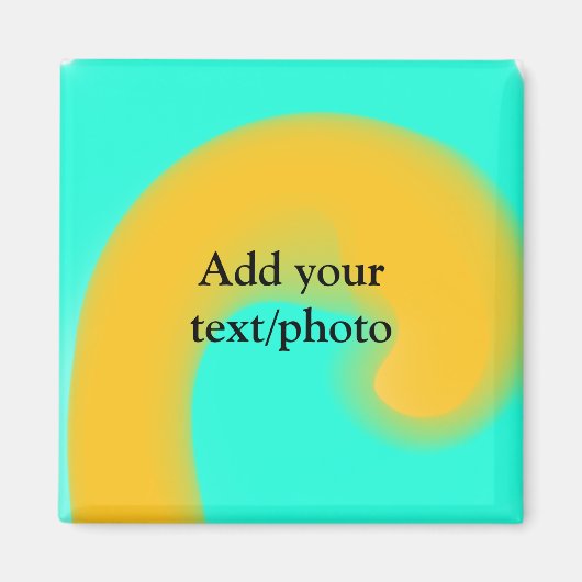アクリルシンプル流動大理石あなたのテキスト名custを追加 マグネット (正面)
