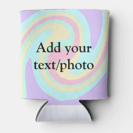 アクリルシンプル流動大理石あなたのテキスト名custを追加 缶クーラー