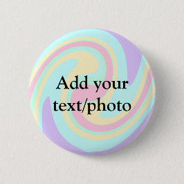 アクリルシンプル流動大理石あなたのテキスト名custを追加 缶バッジ