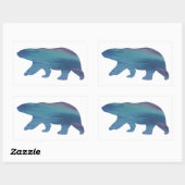 アクリルスタイル極熊ステッカー 長方形シール (シート)