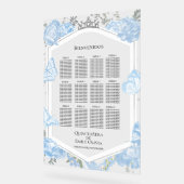 アクリルスペインのキンセアニェラシーティンググラフシグブルー アクリルサイン (傾斜)