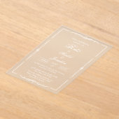 アクリルスペインの結婚式招待状 アクリル招待状 (レイダウン)