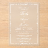 アクリルスペインの結婚式招待状 アクリル招待状 (正面)