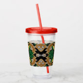 アクリルタンブラーとジャマイカカラーデザイン アクリルタンブラー (左)