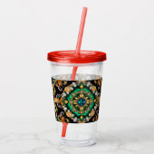 アクリルタンブラーとブラジルカラーデザイン アクリルタンブラー (裏面)