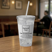 アクリルタンブラーにホワイトビジネスブランド アクリルタンブラー