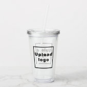 アクリルタンブラーのビジネスロゴ アクリルタンブラー (裏面)