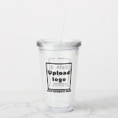 アクリルタンブラーのビジネス名とロゴ アクリルタンブラー (裏面)