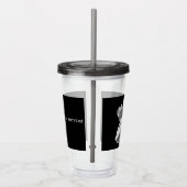 アクリルタンブラーのメタリックマグノリア花 アクリルタンブラー (右)