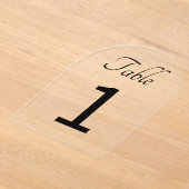 アクリルテーブル番号 アクリル招待状 (レイダウン)