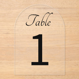 アクリルテーブル番号 アクリル招待状