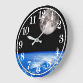 アクリルデザイン時計用土時計画像 ラージ壁時計 (傾斜)