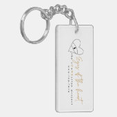 アクリルハートの目 キーホルダー (正面左)