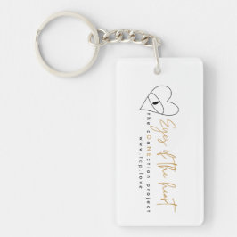 アクリルハートの目 キーホルダー