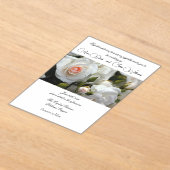 アクリルバラ結婚の誘導 アクリル招待状 (レイダウン)