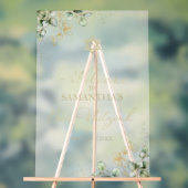 アクリルバー（ユダヤ教の）バル・ミツバーウェルカムサイン |ユーカリ アクリルサイン (ニュートラル)